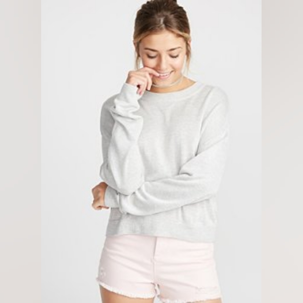 Simons Light Gray Long Sleeve Tee